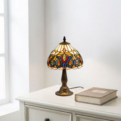 Brilagi - Tiffany vitrážová stolní lampa LUISA 1xE14/40W/230V