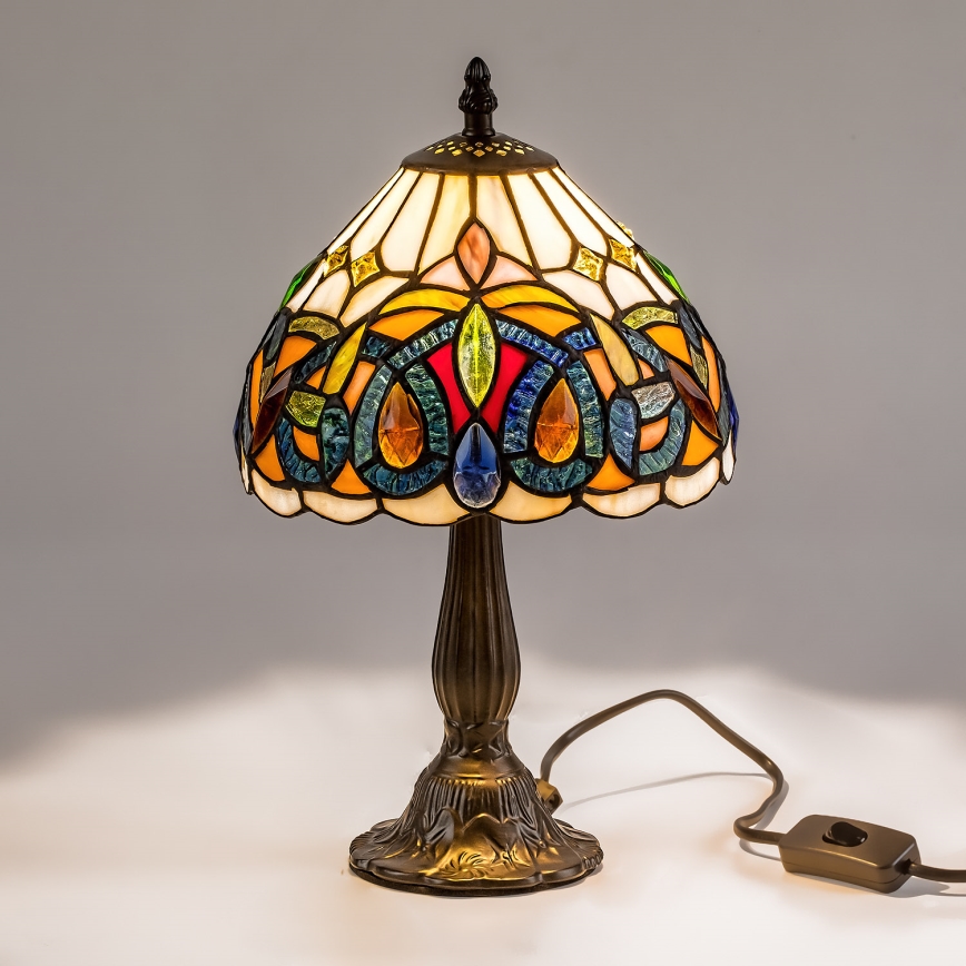 Brilagi - Tiffany vitrážová stolní lampa LUISA 1xE14/40W/230V