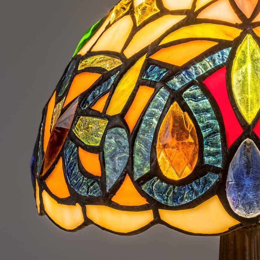 Brilagi - Tiffany vitrážová stolní lampa LUISA 1xE14/40W/230V