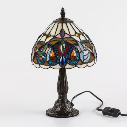 Brilagi - Tiffany vitrážová stolní lampa LUISA 1xE14/40W/230V