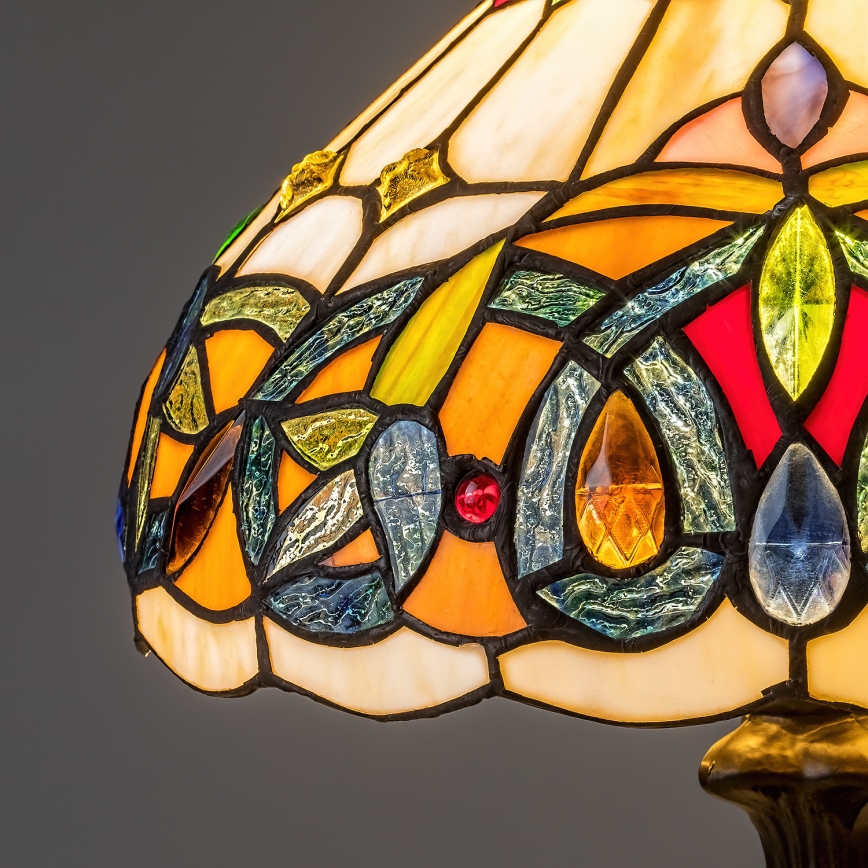 Brilagi - Tiffany vitrážová stolní lampa LUISA 1xE27/40W/230V