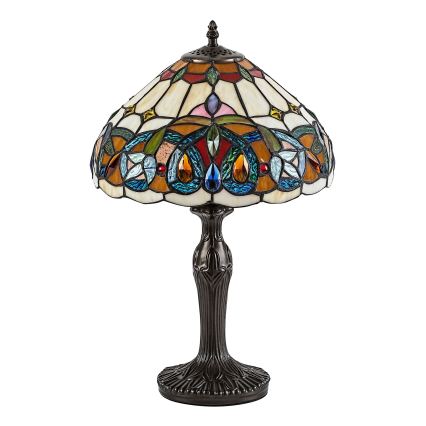 Brilagi - Tiffany vitrážová stolní lampa LUISA 1xE27/40W/230V