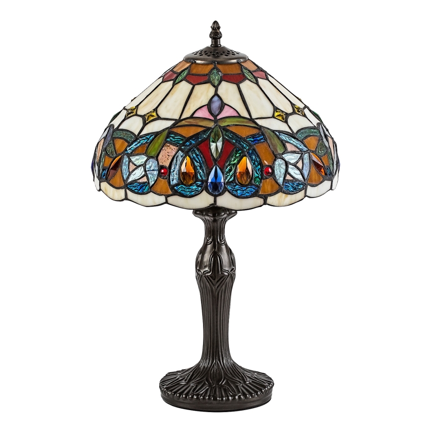 Brilagi - Tiffany vitrážová stolní lampa LUISA 1xE27/40W/230V