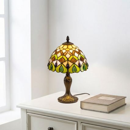 Brilagi - Tiffany vitrážová stolní lampa MARGARET 1xE14/40W/230V