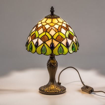 Brilagi - Tiffany vitrážová stolní lampa MARGARET 1xE14/40W/230V