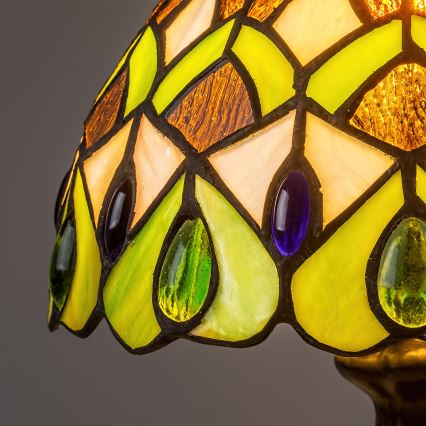 Brilagi - Tiffany vitrážová stolní lampa MARGARET 1xE14/40W/230V
