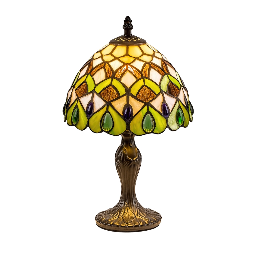 Brilagi - Tiffany vitrážová stolní lampa MARGARET 1xE14/40W/230V