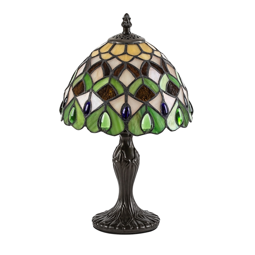 Brilagi - Tiffany vitrážová stolní lampa MARGARET 1xE14/40W/230V
