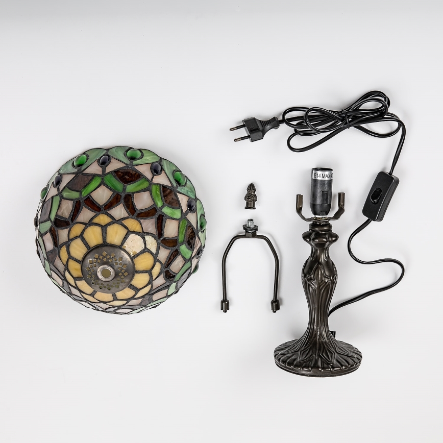 Brilagi - Tiffany vitrážová stolní lampa MARGARET 1xE14/40W/230V