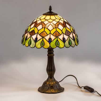 Brilagi - Tiffany vitrážová stolní lampa MARGARET 1xE27/40W/230V