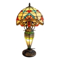 Brilagi - Tiffany vitrážová stolní lampa MIRABELLA 1xE27/60W/230V + 1xE14/40W