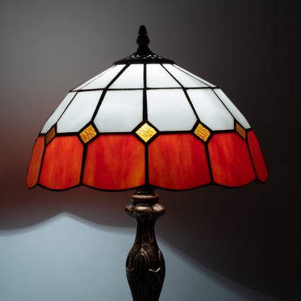 Brilagi - Tiffany vitrážová stolní lampa SIENNA 1xE27/60W/230V