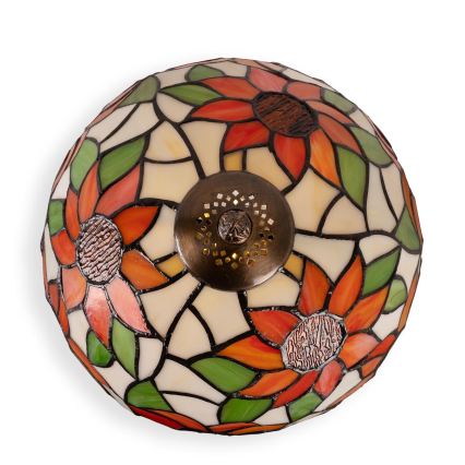 Brilagi - Tiffany vitrážová stolní lampa SUNFLOWER 1xE27/60W/230V + 1xE14/40W