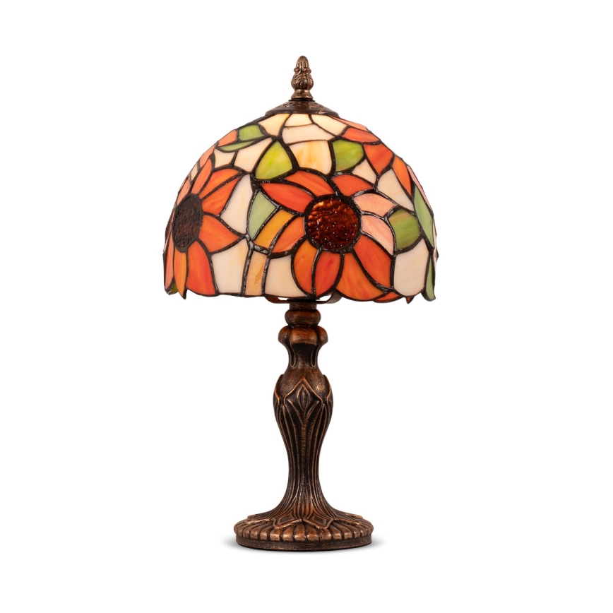 Brilagi - Tiffany vitrážová stolní lampa SUNFLOWER 1xE27/60W/230V