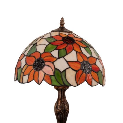 Brilagi - Tiffany vitrážová stolní lampa SUNFLOWER 1xE27/60W/230V