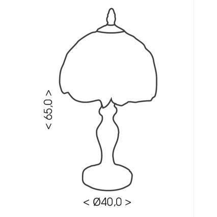 Brilagi - Tiffany vitrážová stolní lampa SUNFLOWER 1xE27/60W/230V