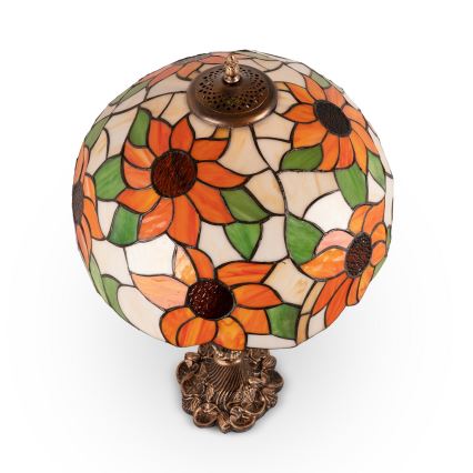 Brilagi - Tiffany vitrážová stolní lampa SUNFLOWER 1xE27/60W/230V