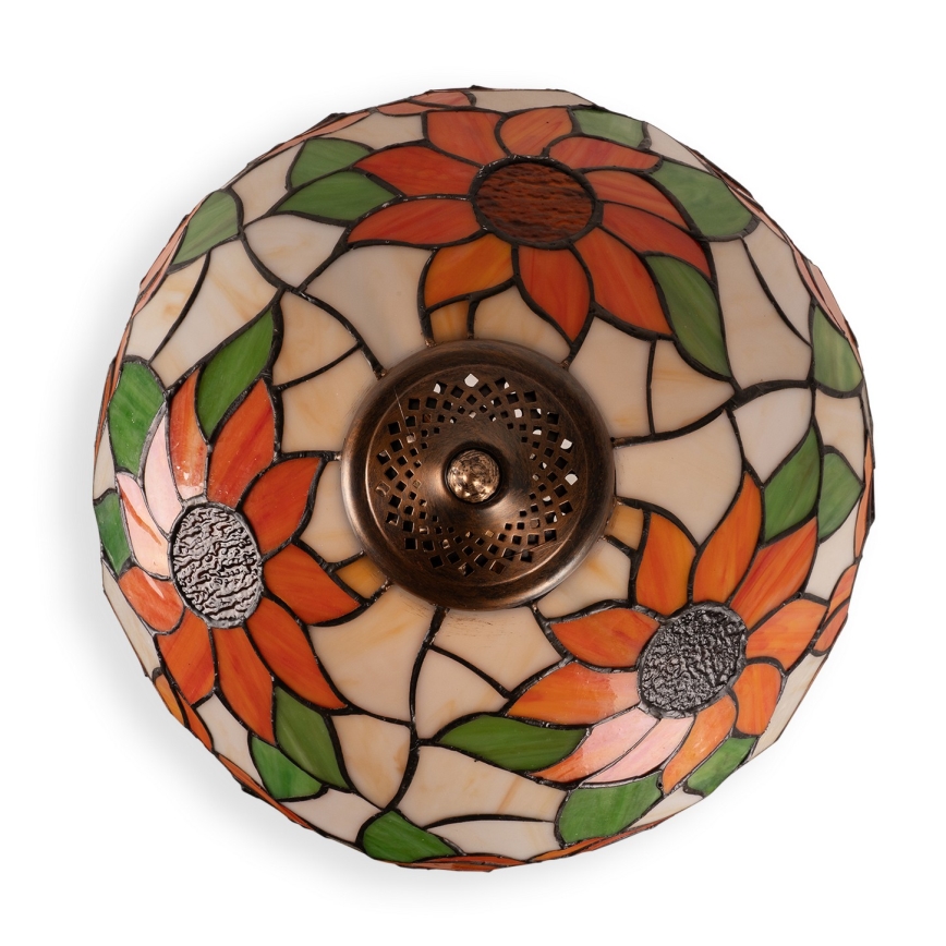 Brilagi - Tiffany vitrážová stolní lampa SUNFLOWER 1xE27/60W/230V