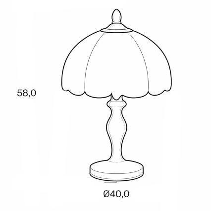 Brilagi - Tiffany vitrážová stolní lampa SUNFLOWER 2xE27/60W/230V