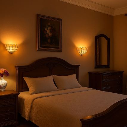 Brilagi - Tiffany vitrážové nástěnné svítidlo DORAN 1xE14/40W/230V