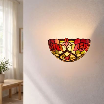Brilagi - Tiffany vitrážové nástěnné svítidlo GARLAN 1xE14/40W/230V
