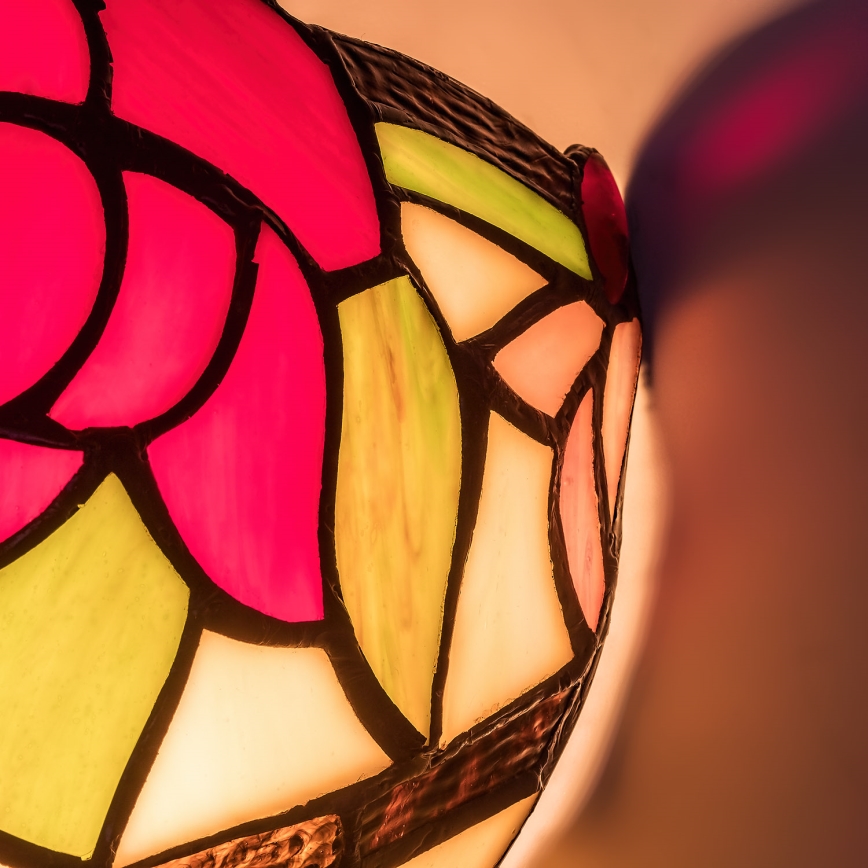 Brilagi - Tiffany vitrážové nástěnné svítidlo GARLAN 1xE14/40W/230V