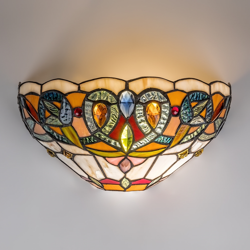 Brilagi - Tiffany vitrážové nástěnné svítidlo LUISA 1xE27/40W/230V