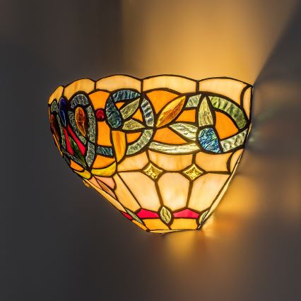 Brilagi - Tiffany vitrážové nástěnné svítidlo LUISA 1xE27/40W/230V