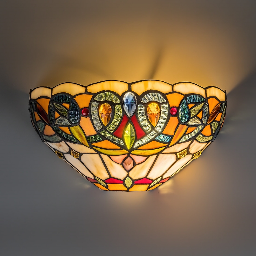 Brilagi - Tiffany vitrážové nástěnné svítidlo LUISA 1xE27/40W/230V