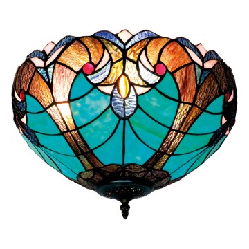 BRILAGI - Tiffany vitrážové stropní svítidlo CORAL 2xE27/60W/230V pr. 40 cm