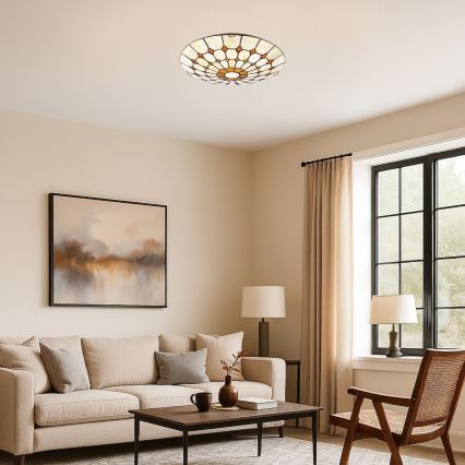 Brilagi - Tiffany vitrážové stropní svítidlo DORAN 2xE27/60W/230V