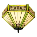 BRILAGI - Tiffany vitrážové stropní svítidlo EMERALD 2xE27/60W/230V pr. 40 cm