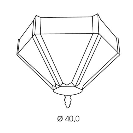 BRILAGI - Tiffany vitrážové stropní svítidlo EMERALD 2xE27/60W/230V pr. 40 cm