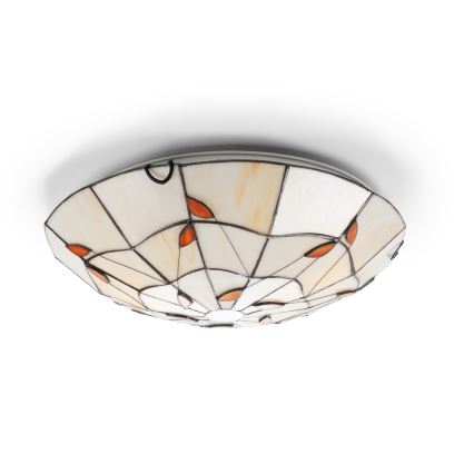 Brilagi - Tiffany vitrážové stropní svítidlo FOLIA 2xE27/60W/230V pr. 40 cm