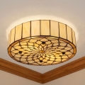 Brilagi - Tiffany vitrážové stropní svítidlo IVORY 2xE27/60W/230V pr. 40 cm
