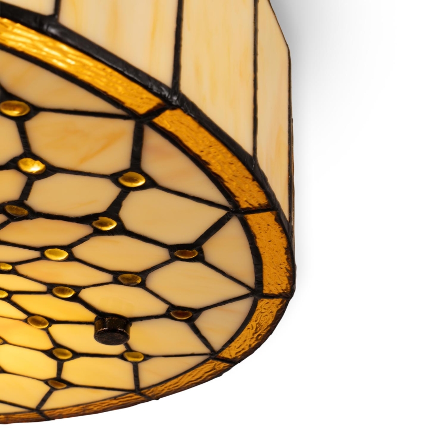 BRILAGI - Tiffany vitrážové stropní svítidlo IVORY 2xE27/60W/230V pr. 40 cm