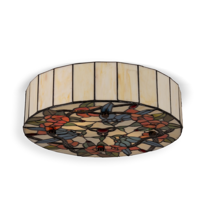 BRILAGI - Tiffany vitrážové stropní svítidlo JUNGLE 2xE27/60W/230V pr. 40 cm