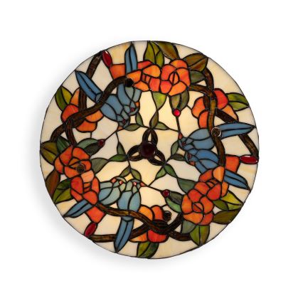 Brilagi - Tiffany vitrážové stropní svítidlo JUNGLE 3xE27/60W/230V pr. 40 cm