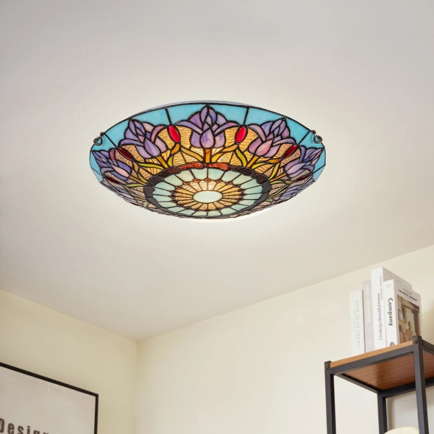 Brilagi - Tiffany vitrážové stropní svítidlo LORAS 2xE27/60W/230V
