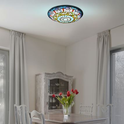 Brilagi - Tiffany vitrážové stropní svítidlo LORAS 2xE27/60W/230V