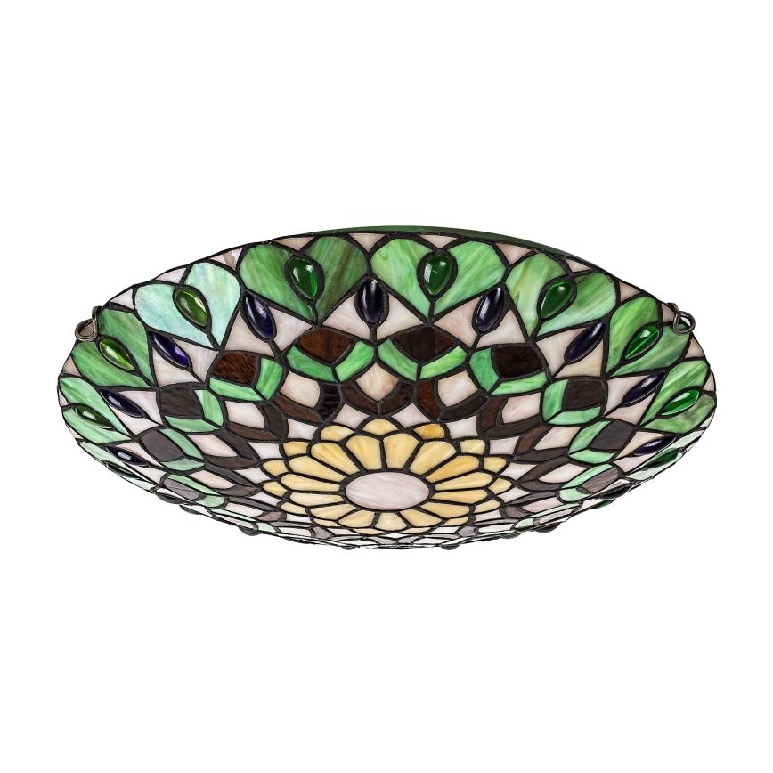 Brilagi - Tiffany vitrážové stropní svítidlo MARGARET 2xE27/60W/230V pr. 40 cm
