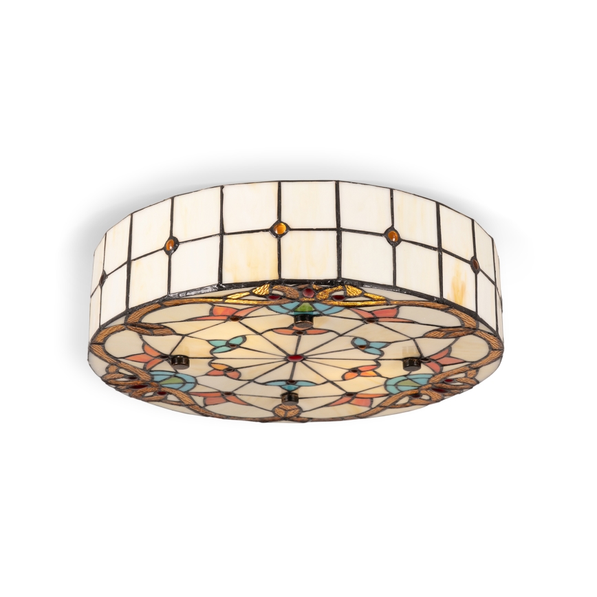 BRILAGI - Tiffany vitrážové stropní svítidlo MIRABELLA 2xE27/60W/230V pr. 40 cm