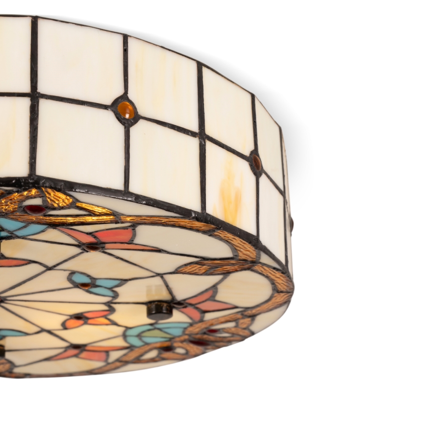 BRILAGI - Tiffany vitrážové stropní svítidlo MIRABELLA 2xE27/60W/230V pr. 40 cm