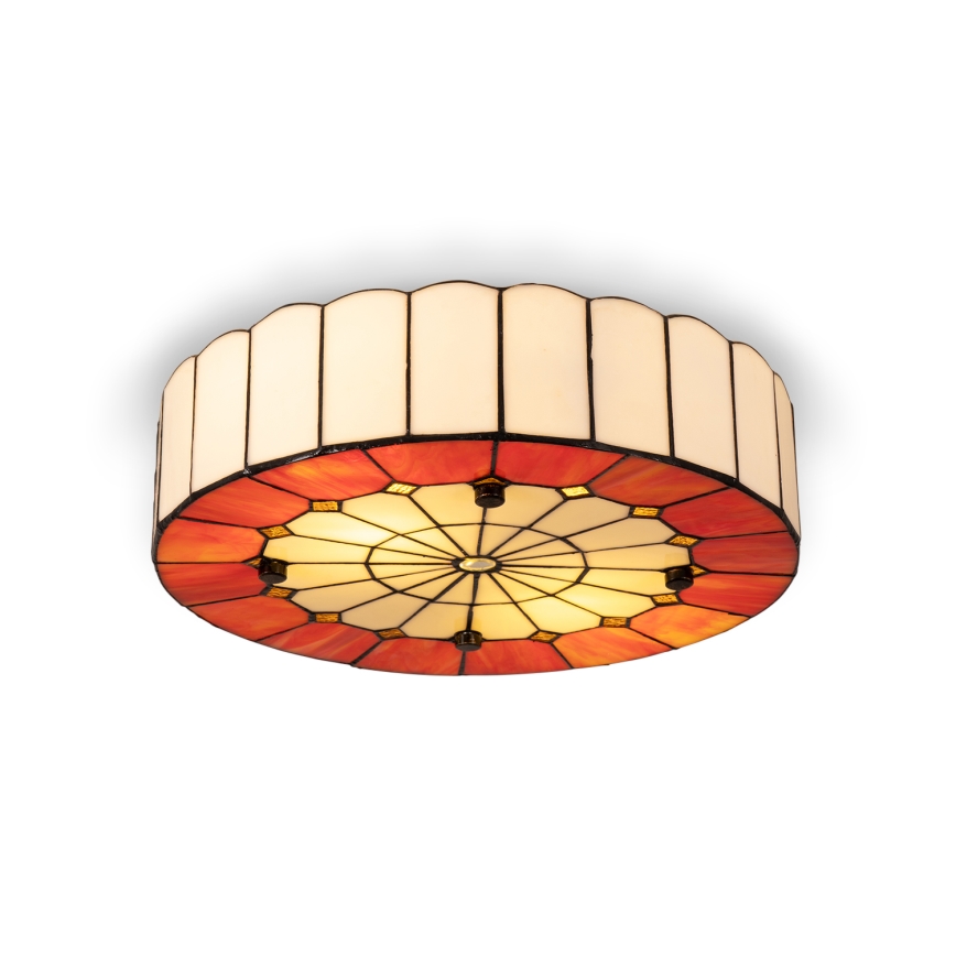 BRILAGI - Tiffany vitrážové stropní svítidlo SIENNA 2xE27/60W/230V pr. 40 cm