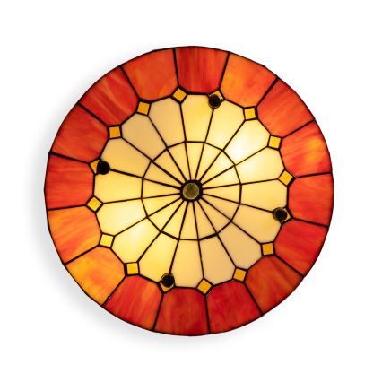 Brilagi - Tiffany vitrážové stropní svítidlo SIENNA 3xE27/60W/230V pr. 40 cm