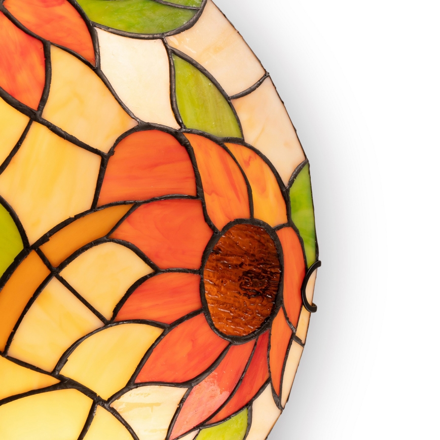 Brilagi - Tiffany vitrážové stropní svítidlo SUNFLOWER 2xE27/60W/230V pr. 40 cm
