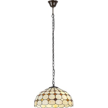 Brilagi - Tiffany vitrážový lustr na řetězu DORAN 2xE27/60W/230V