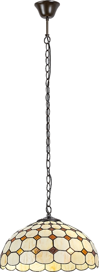 Brilagi - Tiffany vitrážový lustr na řetězu DORAN 2xE27/60W/230V