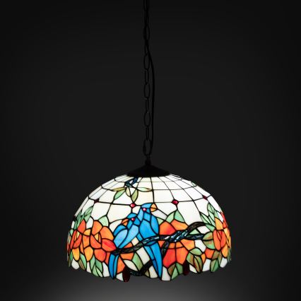 Brilagi - Tiffany vitrážový lustr na řetězu JUNGLE 1xE27/60W/230V pr. 40 cm