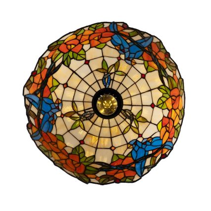 Brilagi - Tiffany vitrážový lustr na řetězu JUNGLE 1xE27/60W/230V pr. 40 cm